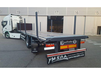 New Dropside/ Flatbed semi-trailer Lecitrailer Lecitrailer Plateau Court City 2 essieux: picture 1