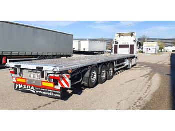 New Dropside/ Flatbed semi-trailer Lecitrailer Lecitrailer Plateau renforcé & porte containers: picture 1