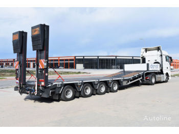 DONAT 4 axle Lowbed Semitrailer with lifting platform - Low loader semi-trailer