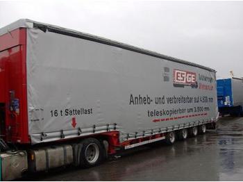 Dinkel 4-Achs-Tele-Sattelauflieger - MEGA - Low loader semi-trailer