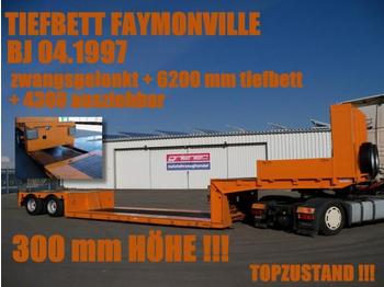  FAYMONVILLE TIEFBETT 6200 mm zwangsgelenkt AZB - Low loader semi-trailer
