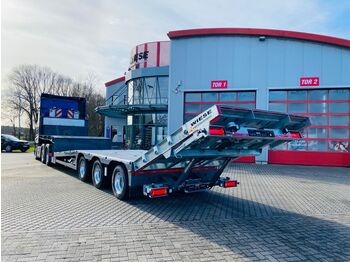 Gabelstapler/Arbeitsbühnentransporter Klapprampe  - Low loader semi-trailer