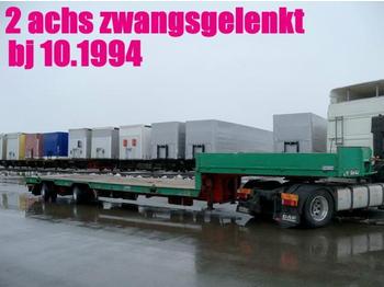  HANGLER TIEFLADER ZWANGSGELENKT 2-achs / BDF - Low loader semi-trailer