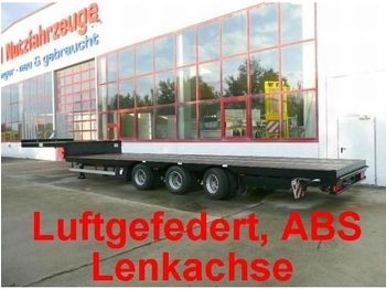Möslein 3 Achs Satteltieflader, Lenkachse, Luftgef - Low loader semi-trailer