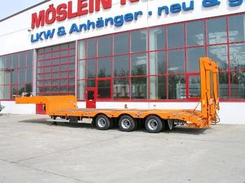 Möslein 3 Achs Satteltieflader, Verbreiterbar und hydr. - Low loader semi-trailer