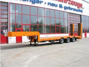 Möslein 3 Achs Satteltieflader mit Auffahrrampen - Low loader semi-trailer