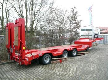 Möslein Satteltieflader mit Radmulden - Low loader semi-trailer