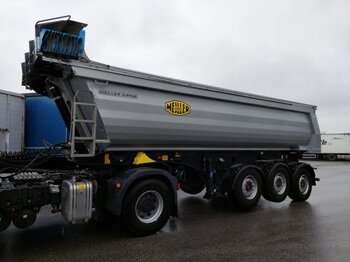 Tipper semi-trailer MEILLER Hardoxmulde 25m³, elektr. Verdeck, Liftachsen,  2 Stk verfügbar: picture 1