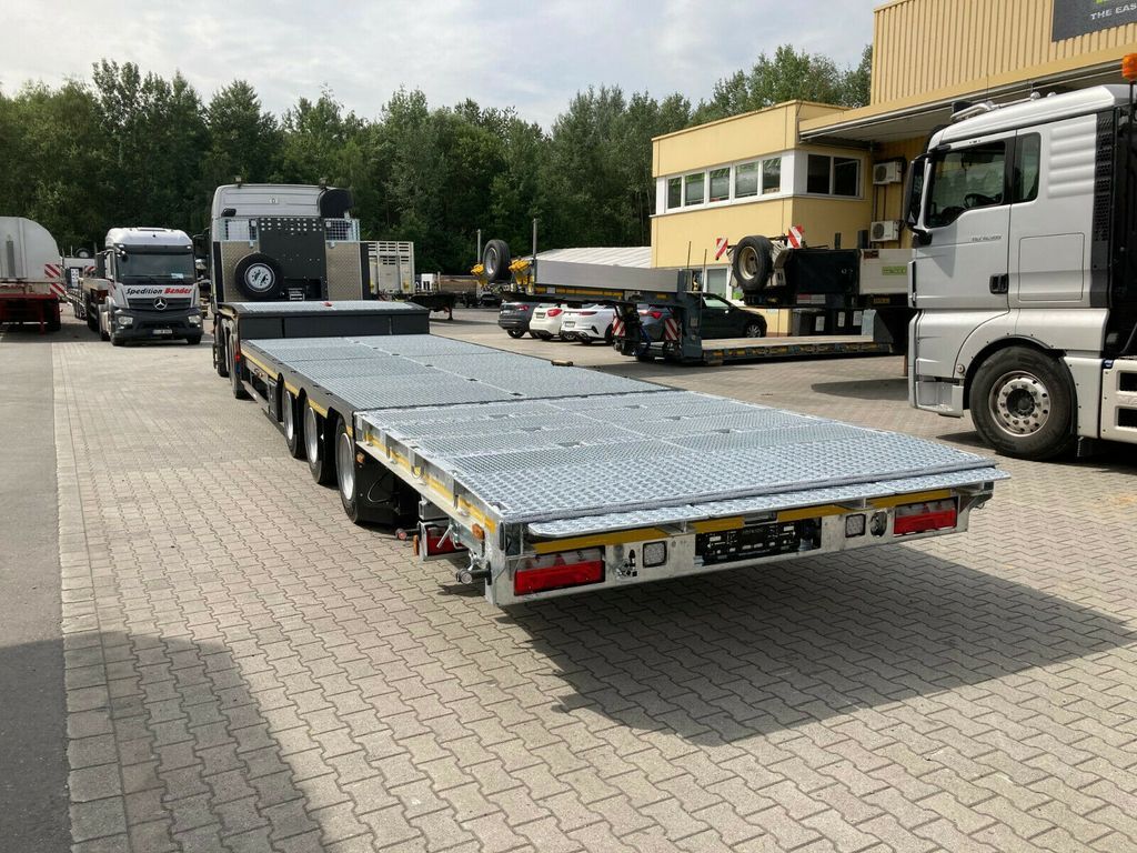 New Low loader semi-trailer Meusburger 3-Achs-Satteltieflader mit abklappbarem Heck: picture 6