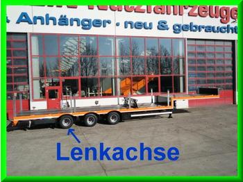 Möslein 3 Achs Satteltieflader für Fertigteile, Baumasch - Semi-trailer