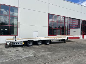 New Dropside/ Flatbed semi-trailer Möslein  3 Achs Tieflader für Fertigteile, Maschinen, Co: picture 1
