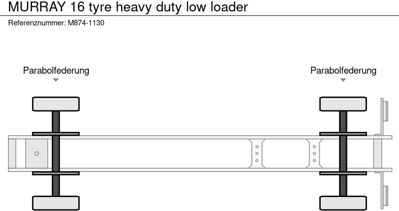 Low loader semi-trailer Murray 16 tyre heavy duty low loader: picture 18