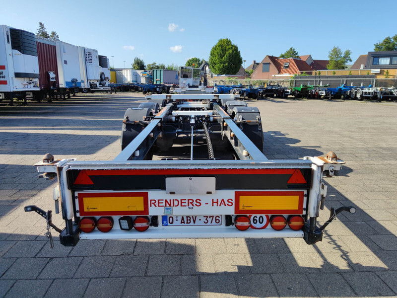 Container transporter/ Swap body semi-trailer Renders HAS FCC - 3 Axle BPW - DiscBrakes - LiftAxle - Sliding Head - All Connections - 2 units! (O1535): picture 6