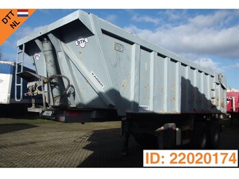 Tipper semi-trailer Robuste Kaiser 26 cub in steel: picture 1