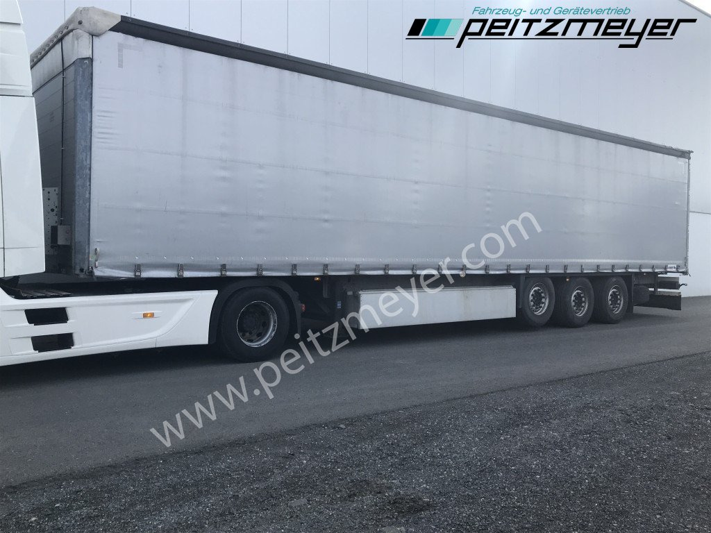 Curtainsider semi-trailer SCHMITZ 3 Achs Pritschenauflieger Standard Pritsche, RSAB, verzinkt, Palettenkasten neutral, TÜV 10/2024: picture 4