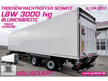 Closed box semi-trailer Schmitz Cargobull SKO 18 / TRIDEC / LBW 3000 KG / BLUMEN VOLLISO.: picture 1