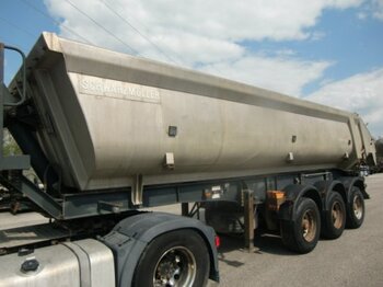 Tipper semi-trailer Schwarzmüller Alumulde 24m³ Hardoxeinlage pneumatische Klappe: picture 1