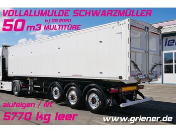 Tipper semi-trailer Schwarzmüller VOLLALUMULDE 50 m³ MULTITÜRE /5770 kg GETREIDE: picture 1