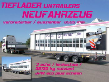 Low loader semi-trailer TIEFLADER LINTRAILERS lenka. /verbreiterbar/AZB: picture 1