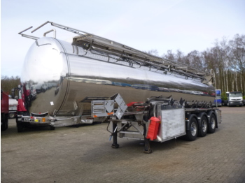 Clayton Chemical/Oil tank inox 30 m3 / 8 comp + pump/counter - Tank semi-trailer