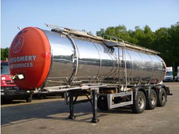 Clayton Chemical tank inox 30 m3 / 1 comp - Tank semi-trailer
