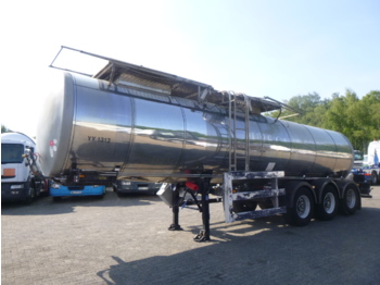 Clayton Food tank inox 23.5 m3 / 1 comp + pump - Tank semi-trailer