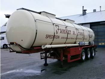 Hendricks Tank Chemicals Alu 26M3/ 2comp - Tank semi-trailer