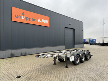Container transporter/ Swap body semi-trailer Van Hool 20FT/3-Achsen, Leergewicht: 3.260kg, galvanisiert, BPW Trommel, ADR (EXII, EXII, FL, OX, AT), ALCOA's, NL-Chassis, APK/ADR: 12/2: picture 1