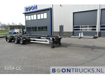 Container transporter/ Swap body semi-trailer Van Hool A3C002 | 2x20-30-40-45ft HC * STEERING AXLE * EXTENDABLE REAR: picture 4