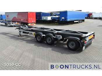 Container transporter/ Swap body semi-trailer Van Hool A3C002 | 2x20-30-40-45ft HC * STEERING AXLE * EXTENDABLE REAR: picture 3