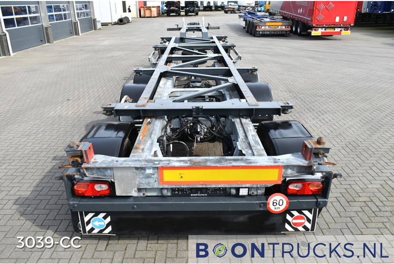 Container transporter/ Swap body semi-trailer Van Hool A3C002 | 2x20-30-40-45ft HC * STEERING AXLE * EXTENDABLE REAR: picture 7