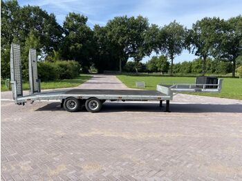 Low loader semi-trailer Veldhuizen be oplegger 10 ton semi dieplader met roostervloer: picture 1