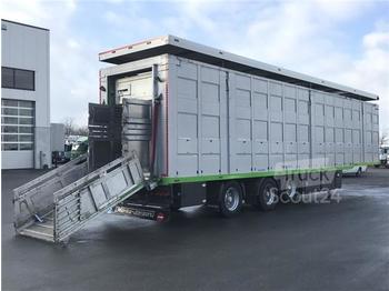 Livestock semi-trailer / -  Viehauflieger 3 Stock Hubdach, Lenk + Lift: picture 1