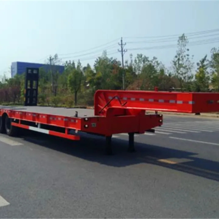 Low loader semi-trailer XCMG Official Semi Truck Trailer Detachable Gooseneck Hydraulic Low Bed Trailer Price: picture 4