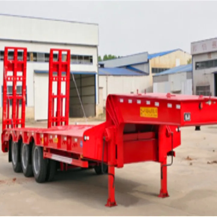 Low loader semi-trailer XCMG Official Semi Truck Trailer Detachable Gooseneck Hydraulic Low Bed Trailer Price: picture 2