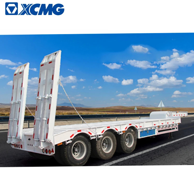 Low loader semi-trailer XCMG Official Semi Truck Trailer Detachable Gooseneck Hydraulic Low Bed Trailer Price: picture 25
