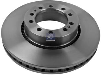 New Brake disc for Truck DT Spare Parts 6.61035 Brake disc D: 410 mm, 10 bores, b: 16,5 mm, P: 165 mm, d: 131 mm, H: 93 mm, S: 45 mm, s: 37 mm: picture 1