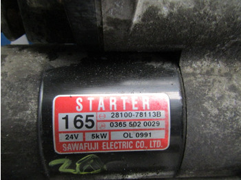 Electrical system for Truck HINO 300 SERIES STARTER MOTOR P/NO 28100-78113B: picture 2