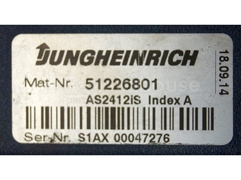 ECU for Material handling equipment Jungheinrich 51226801 Rij/hef/stuur regeling  drive/lift/steering controller AS2412 i S index A  Sw 2,05 51256852 sn. S1AX00047276 from ECE220 year 2014: picture 2