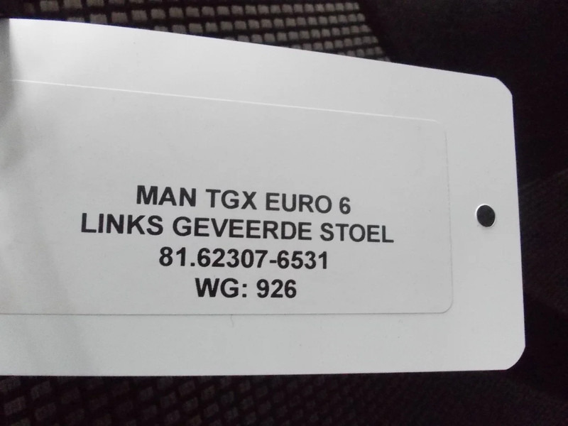 Seat for Truck MAN TGX 81.62307-6531 LINKS GEVEERDE STOEL EURO 6: picture 6