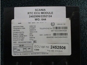 Electrical system Scania 2452506/2252124 RTC ECU MODULE: picture 2