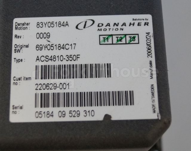 ECU for Material handling equipment Toyota/BT 220629-001 Danaher motion AC Superdrive motor controller 83Y05184A ACS4810-350F Rev 0009 sn. 0518409529310: picture 2