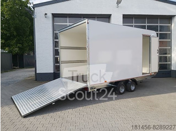 New Closed box trailer 420x200x210cm Seitentür Heckrampe 230Volt Licht: picture 1