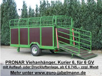 New Livestock trailer Ab Lager: Pronar Viehanhänger, NEU, Kurier 46 für 6 GV, Kurier 46/1 für 10 GV, K: picture 1
