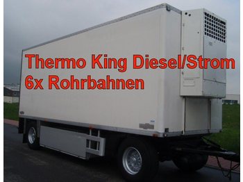 CHEREAU 2-Achs Anhänger Tiefkühler mit Rohrbahnen - Closed box trailer