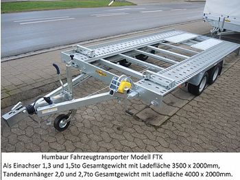 New Autotransporter trailer Humbaur - FTK133520 Fahrzeugtransporter kippbar: picture 1