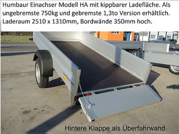 New Car trailer Humbaur - HA752513 BK kippbare Ladefläche ungebremst: picture 1