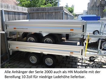 New Car trailer Humbaur - HN305221 GR Tandemanhänger 3,0to Hochlader: picture 1