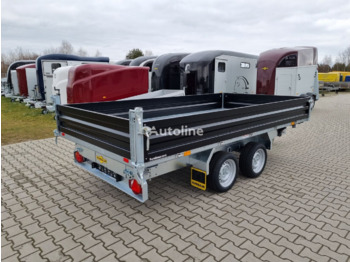 New Tipper trailer Humbaur HTK 3500.37 dumping trailer tipper black paint steel sides 3.5T: picture 5