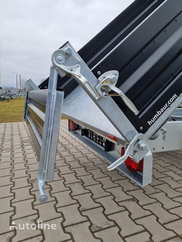 New Tipper trailer Humbaur HTK 3500.37 dumping trailer tipper black paint steel sides 3.5T: picture 29